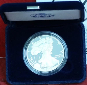 Uncirculated Proof 2007-W American Eagle Silver One Dollar - Picture 1 of 2
