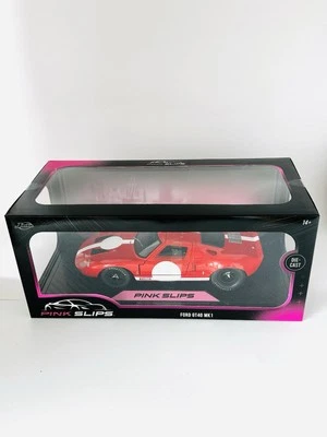 Jada Toys Escala 1/18 Rosa Slips Ford GT40 Mk1 Diecast Modelo Coche Foto 1 de 4