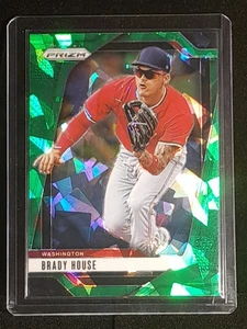 2025 Panini Prizm Green Cracked Ice #170 Brady House (RC) Washington Nationals - Picture 1 of 2