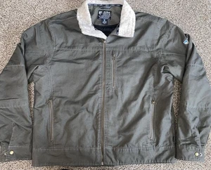 Neu ohne Etikett Kuhl Jacke Herren gefüttert Burr Gun Metal Jacke Reißverschluss Patina Dye Gr. XXL - Bild 1 von 10