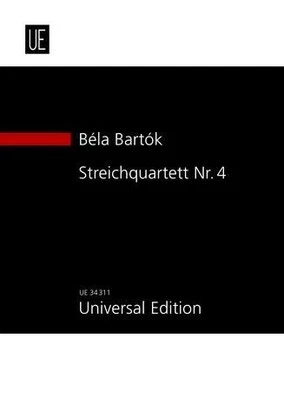 Quartetto N. 4 2Vn, Va E Vc Béla Bartók Studyscore String Quartet Universal Edit - Image 1 of 4