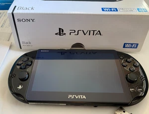 PS Vita Slim Black PCH-2000 ZA11 Console with Charger & Box (Wi-Fi Model) - Picture 1 of 12