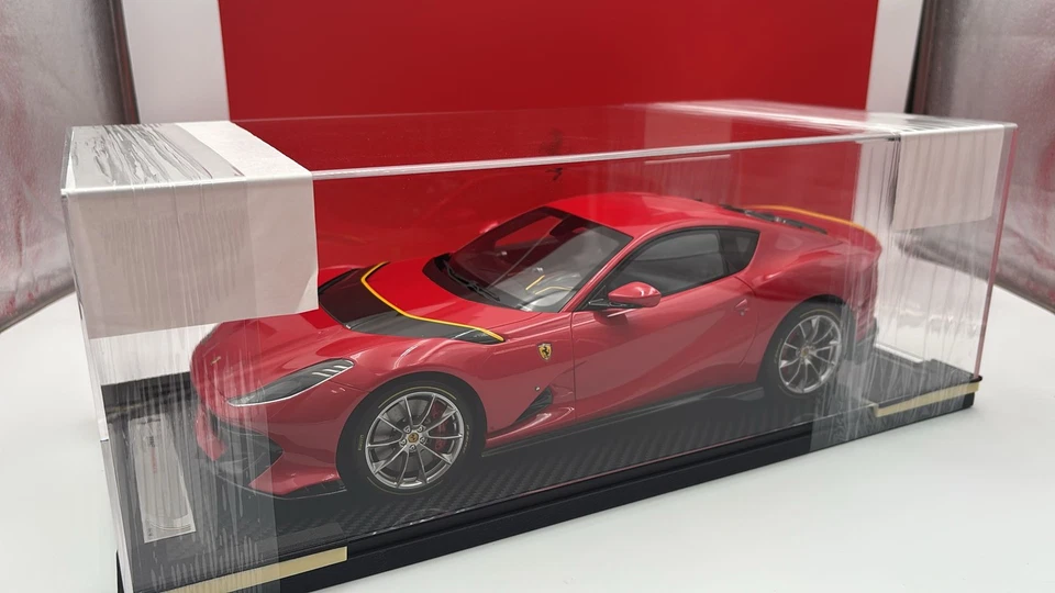  BBR1215B2 BBR Ferrari 812 Competizione Rosso Corsa 322 2021 1/12 - Immagine 1 di 4