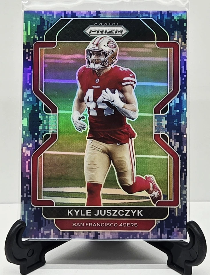2021 Panini Prizm Kyle Juszczyk Blue Camo Prizm Refractor #D /25 - Image 1 of 1
