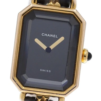 香奈儿 Premiere L 码黑色表盘石英表女士腕表_846998 — 第 1/4 张图片