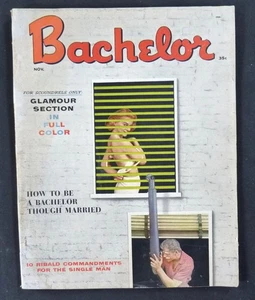 Vintage November 1957 Bachelor Magazine Men's Gentlemen's Pinup Adult - Picture 1 of 2