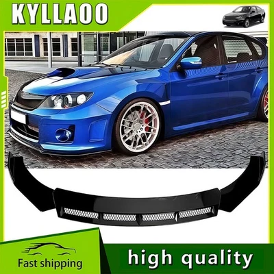 Kit de carrocería divisor alerón labial parachoques delantero brillante para Subaru Impreza 2007-2023 Foto 1 de 4