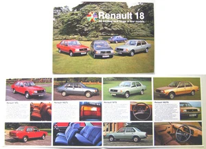 Renault 18 GTS TS GTL TL 1978-79 Original UK 4 page Folder - Picture 1 of 1