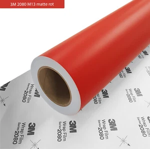 40,01€/m² Autofolie rot matt Carwrapping Luftkanäle 3M 2080 M13 Folie 152cmx60cm - Bild 1 von 1