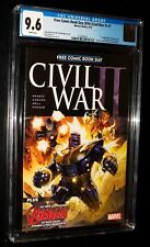 CGC CIVIL WAR II Free Comic Book Day Variant #1 2016 Marvel Comics CGC 9.6 NM+