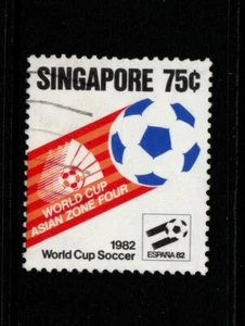 SINGAPORE 1982 SG425 75c WORLD CUP Nice Used - Picture 1 of 2