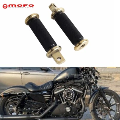 Soporte de estriberas de reposapiés de 10 mm para Harley Dyna Low Rider Sportster Cuarenta y Ocho Foto 1 de 4
