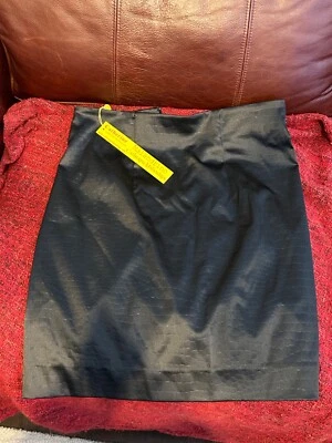 Nueva falda lápiz negra para mujer Catherine Malandrino talla 10 Foto 1 de 4