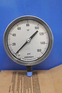 Ashcroft 4-1/2" Pressure Gauge 0-160 PSI 45-1009 - Picture 1 of 10