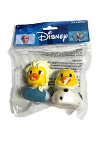 Disney Frozen Elsa & Olaf Duckalooz Pato de Goma Pato Juguete de Baño Paquete de 2 NUEVO - Imagen 1 de 3