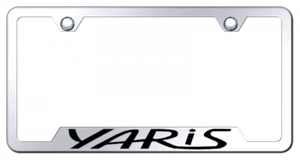 Toyota Yaris Logo Name Laser Etched License Plate Frame Official Licensed - Picture 1 of 2