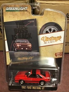 Mustang GT 1982 serie de anuncios vintage Greenlight - Imagen 1 de 1