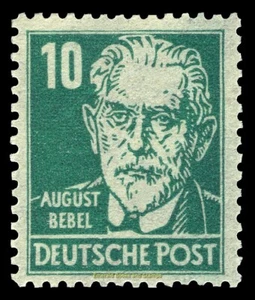 EBS East Germany DDR 1952-1953 - Köpfe - August Bebel - Michel 330 MNH** - Picture 1 of 1