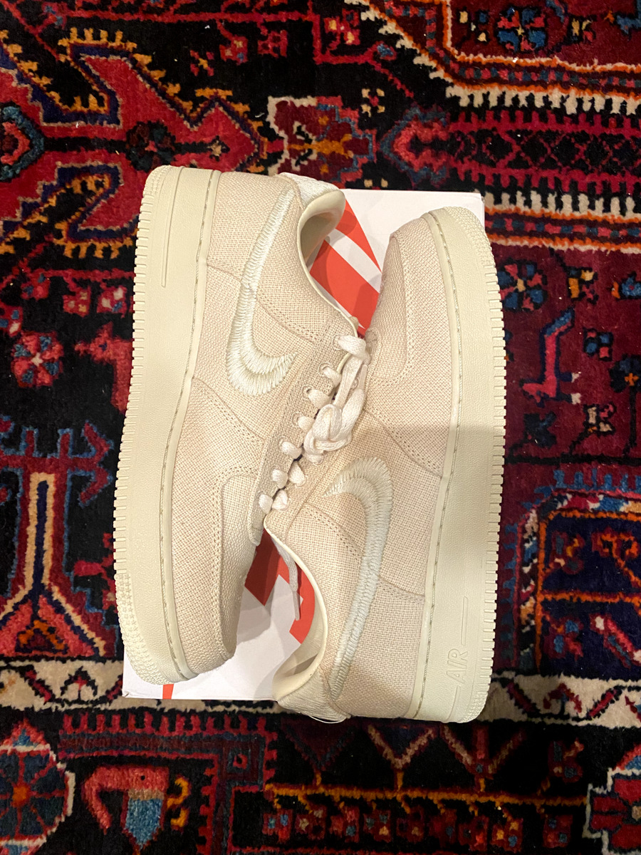 Nike Stussy x Air Force 1 Low Fossil for Sale | Authenticity Nike Stussy x Air Force 1 Low Fossil for Sale | Authenticity