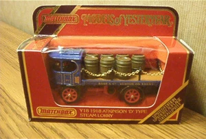 MATCHBOX Modelos de Antaño Y18 1918 Atkinson Tipo D Camión de Vapor Edición Limitada - Imagen 1 de 2