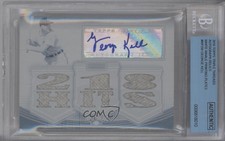 2010 Triple Threads White Whale Printing Plate Cyan 1/1 George Kell Auto HOF 0s2