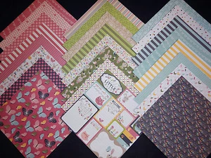 12X12 Scrapbook Paper Cardstock Spring Easter Bunnies Birds American Crafts 24 - Picture 1 of 9