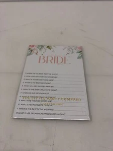 Juegos de despedida de soltera que conoce a la novia mejor rosa diseño boho accesorios de fiesta de gallina - Imagen 1 de 4