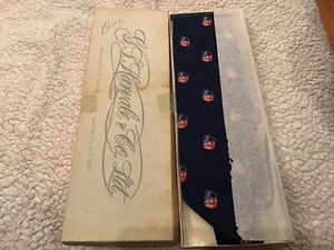 Vintage ~ G.S. Harvale Tie ~ New York ~ Navy Blue ~ Captain ~ Original Box - Picture 1 of 4