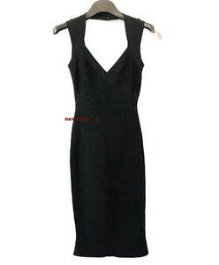 w NEU ♥ HERVE LEGER ♥ S 34 36 ♥ BANDAGE BODYCON DRESS KLEID SCHWARZ ♥ TOP LUXUS - Bild 1 von 3