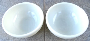Vintage WWll Military Corning Vetro Soffiatore Mark Ciotole Spesse, Set di 2 - Foto 1 di 4