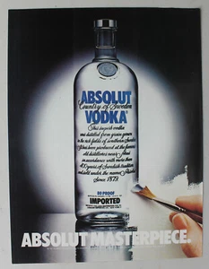 Absolut Masterpiece Vodka Vintage Magazine Print Ad 1982 8 x 11 - Picture 1 of 1