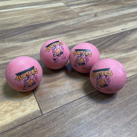 Rare 1989 Teenage Mutant Ninja Turtles TMNT Bouncy Ball Set Vintage USA Raphael Cover