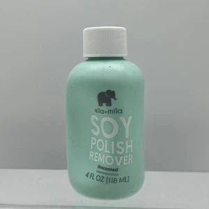 Ella+Mila Soy Nail Polish Remover -Vegan Unscented Vitamin Enriched 4oz - Picture 1 of 2