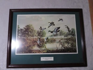 Mark Keathley Framed art Print "Let's Try The Next Pond" Limited Edition 20X26 - Picture 1 of 19