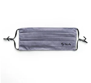 SA Salt Armour $9,99 OTTIENI 2 maschera viso GRIGIO SOLIDO filtro regolabile tasca lavabile - Foto 1 di 9