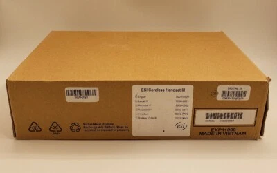 ESI Cordless Handset III Used Very Good 5000-0820 50000820 Digital Version - Image 1 of 2