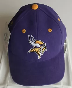 Minnesota Vikings Mütze bestickt Lok sportlich Stoffriemen verstellbar - Bild 1 von 15