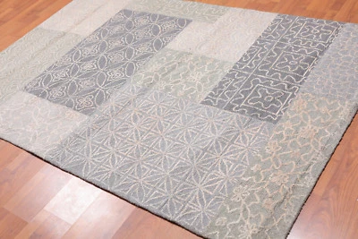 5' x 8' Handmade 100% Wool Loop Pile Area Rug AOR9831 Transitional 5x8 Beige - Image 1 of 4