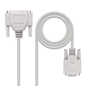 NANOCABLE 10.14.0802 Serial RS232 Communication Cable, Null Modem DB9/H-DB25/M, - Bild 1 von 4