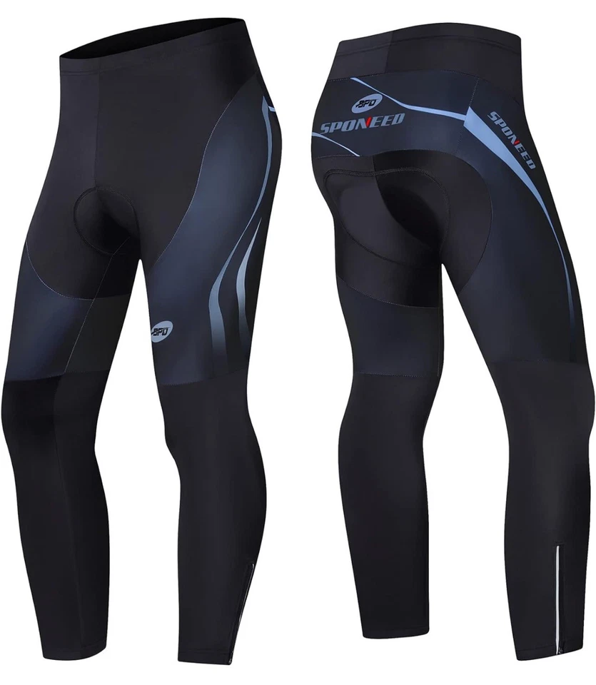 Men's Bicycle Pants 4D Padded Road Cycling Tights MTB Leggings Outdoor Cyclist  - Image 1 of 4