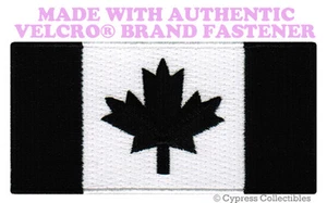 KANADA FLAGGE BESTICKT PATCH KANADISCHE SCHWARZE VERSION mit VELCRO® Markenverschluss - Bild 1 von 1
