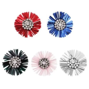 Flower Rhinestone Sequin Patch Sewing Applique for Clothing Decoration - Picture 1 of 3