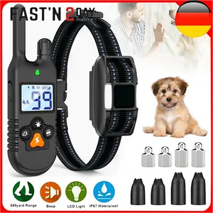 1000M Hund Ausbildung Erziehungshalsband Fernbedienung Training Ton Vibration - Bild 1 von 24
