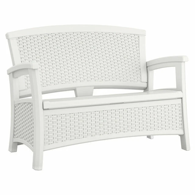 Suncast ELEMENTS Loveseat with Storage - White