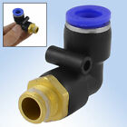 PT 1/4" Thread to 10mm One Touch Right Angle Joint Pneumatic Quick Adapter