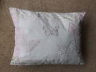 Laura Ashley Embroidered Butterfly Pillow Cushion Pink