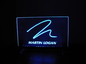 MARTIN LOGAN ETCHED ACRYLIC LED SIGN - Picture 1 of 7