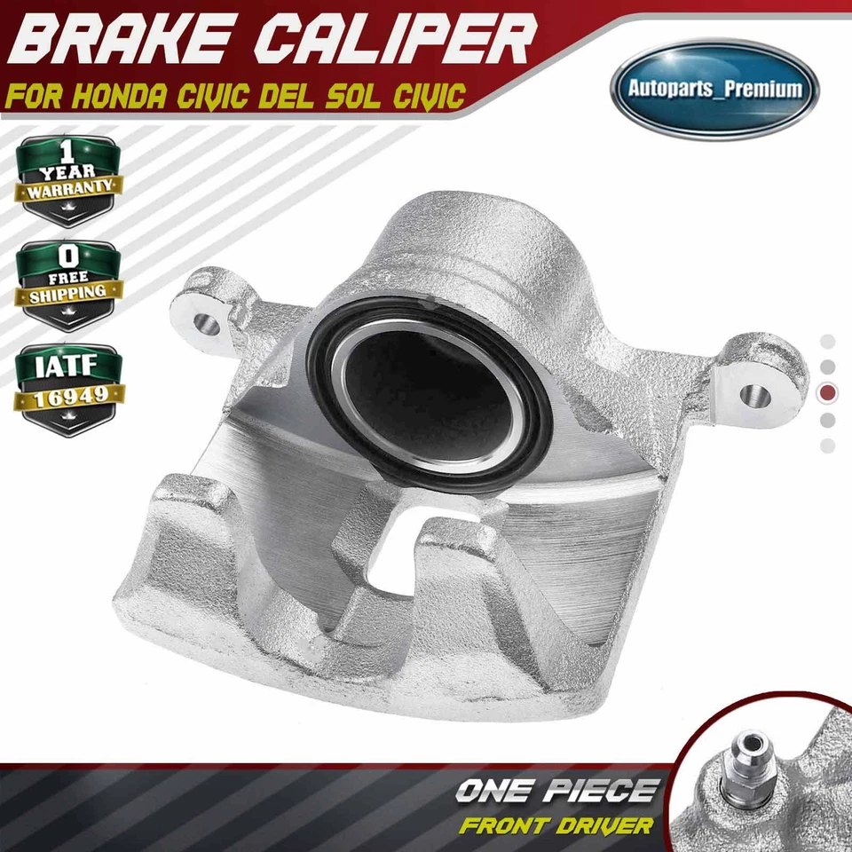 Pinza de freno de disco delantera izquierda para Honda Civic 1993-1995 Civic del Sol 1994-1997 Foto 1 de 4