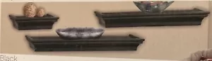 3 schwarzes Wandregal Set neu im Karton mit Befestigungsmaterial - Innenraum nach Design - Bild 1 von 6
