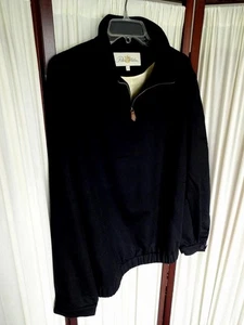 PETER MILLAR 1/4 ZIP BLACK THICK WOVEN 100% CASHMERE ARTISAN JACKET L NEW NWOT! - Picture 1 of 11